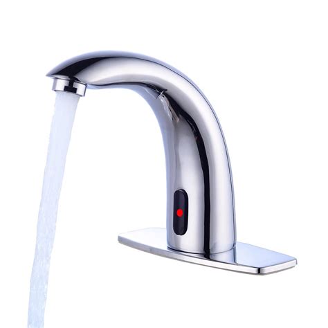 Fyeer Automatic Motion Sensor Touchless Bathroom Sink Faucet With Hole