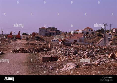 Destroyed Road Tulkarm West Bank Stock Photo Alamy