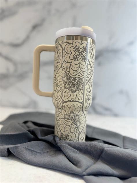 Cuss Word Mandala Engraved Tumbler Shop Iowa