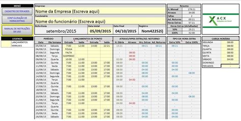 Planilha Para Marcar Horas