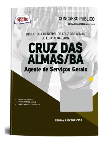 Apostila Agente De Servi Os Gerais Cruz Das Almas Ba Atualizada