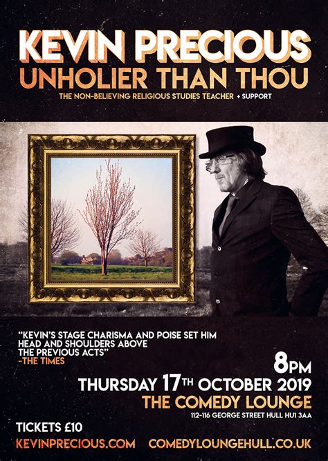 Kevin Precious UNHOLIER THAN THOU Comedy Lounge Hull