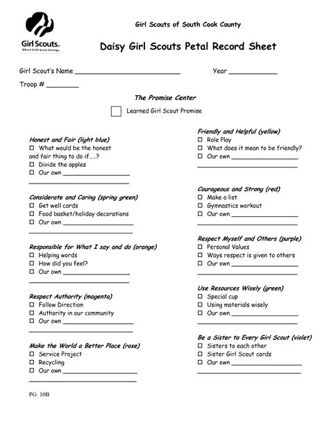 14 Girl Scouts Activity Worksheets Free Pdf At