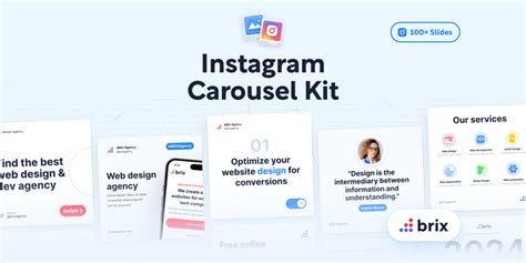 Instagram Carousel Figma Template Kit Brix Agency Figma