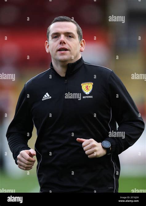 Assistant referee Douglas Ross before the Scottish Premiership match at ...