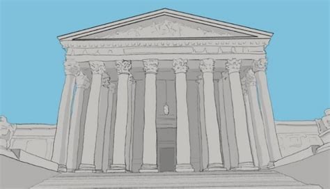 Supreme Court Building Drawing at GetDrawings | Free download