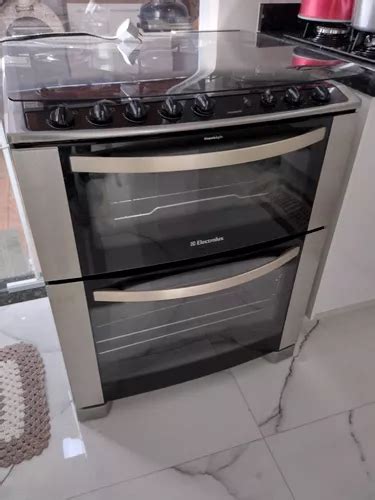 Fog O Electrolux Dxg Bocas Duplo Forno Vidro Preto