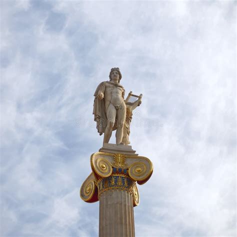 Estatua De Atenas Grecia De Apolo Dios Antiguo De La M Sica Y Poes A