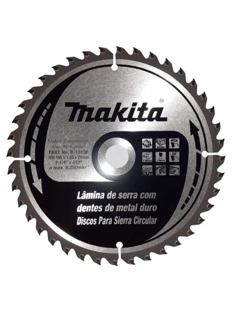 Disco De Sierra Para Madera Makita B Mm X Mm X D Para