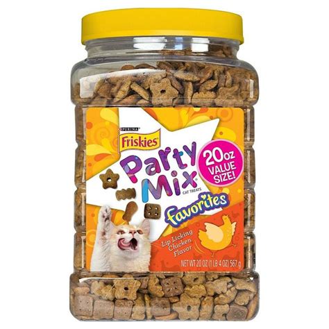 Purina Friskies Party Mix Chicken Lovers Crunch Crunchy Cat Treats