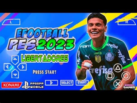 Novo eFootball PES 2023 PPSSPP Sul Americano Libertadores Gráficos