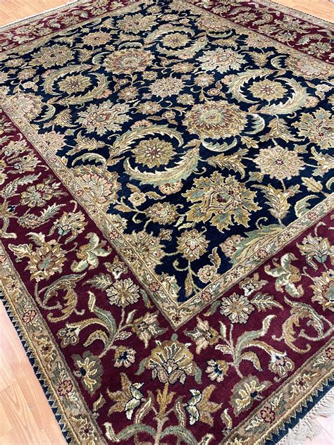 82 X 102 Indian Agra Oriental Rug Full Pile Hand Made 100 Wool