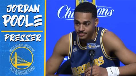 Jordan Poole Postgame Interview Warriors Vs Celtics YouTube