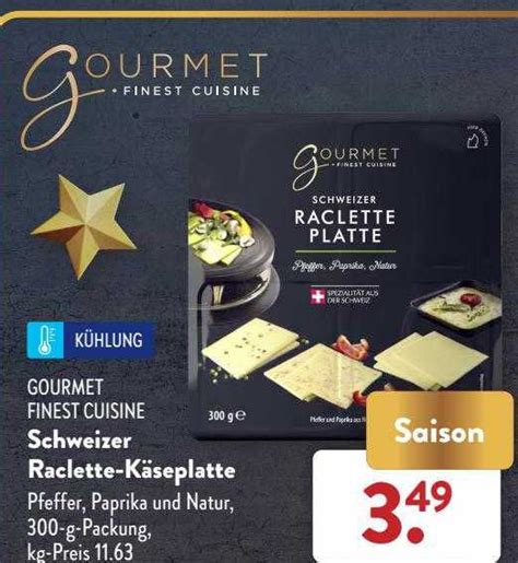 Gourmet Finest Cuisine Schweizer Raclette K Seplatte Angebot Bei Aldi