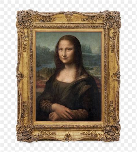 Download premium png of Mona Lisa png artwork sticker, transparent ...