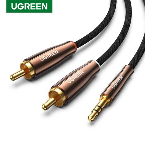 Ugreen Rca Cable Rca To Mm Hi Fi Nylon Braided Rca To Aux Audio