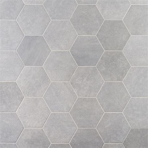 Texstone Gris 9 Matte Porcelain Hexagon Tile Tilebar