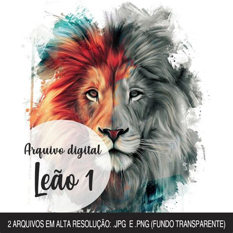 ARQUIVO DIGITAL Leão 1 Elo7 Produtos Especiais