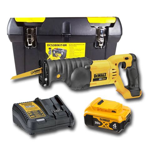 Kit Serra Sabre 20V Bateria Carregador Maleta DeWalt Eletricario A