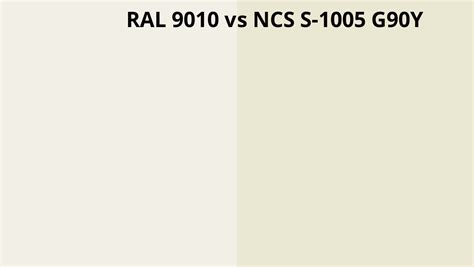 Ral 9010 Vs Ncs S 1005 G90y Ral Colour Chart Uk