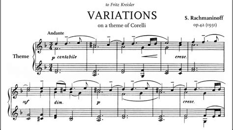 Sergei Rachmaninoff Variations On A Theme Of Corelli Op 42 Lugansky