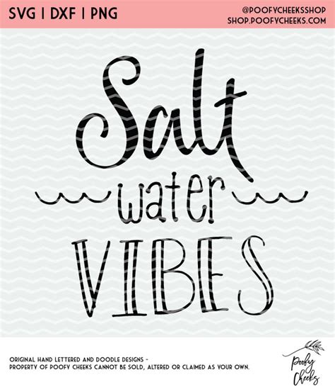 Salty Vibes Cut File PNG SVG DXF For Silhouette And Cricut