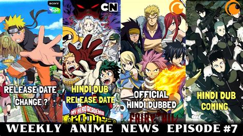 MHA Season 4 Hindi Dub Coming Fairy Tail Hindi Dub Coming CR