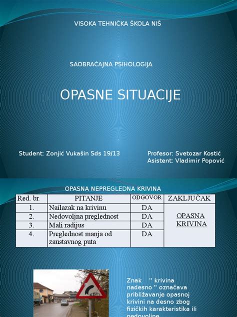 Pdf Opasne Situacije Prezentacija Dokumen Tips