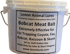 Lenon's Bobcat Meat Bait - Fox and Coyote Trapping Bait - 4 lb Jar | eBay