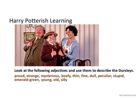 Harry Potter Reading Exercises G English Esl Powerpoints