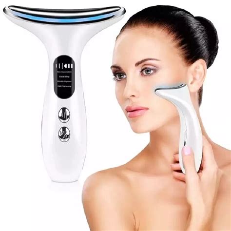 Face Neck Beauty Device Ems Micro Current Led Photon Firming