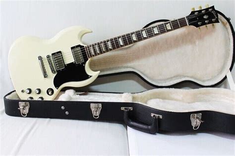 Gibson Sg 61 1961 ‘61 Reissue Usa White Hard Case In