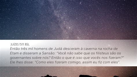 Juízes 15 11 BSL Desktop Wallpaper Então três mil homens de Judá