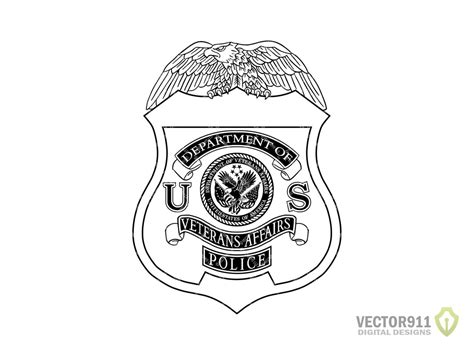 Department Of Veterans Affairs Police Badge VA Law Etsy