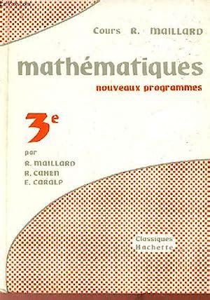 Math Matiques Classe De Troisi Me Programmes De Et Von R