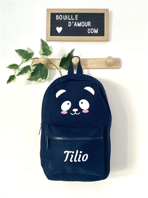 Sac Dos Enfant Personnalis Panda Bouille D Amour