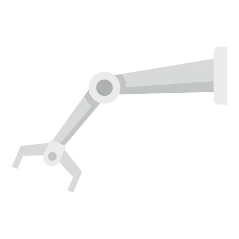 Assembly line robot icon, flat style 14549771 Vector Art at Vecteezy