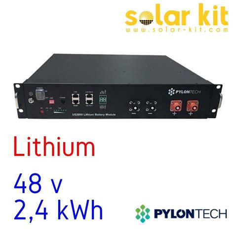 Batterie Lithium Pylontech Us2000 Plus 24kwh 48v Solar Kit