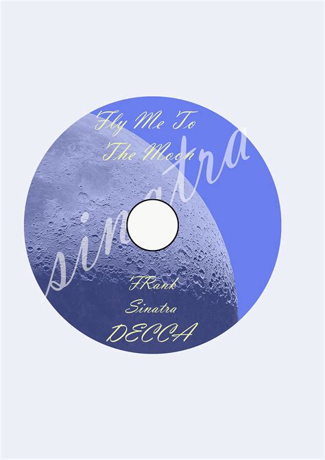 Fly Me To The Moon-Frank Sinatra-Unofficial CD Cover on Behance