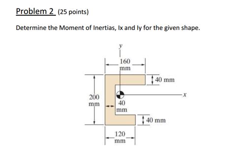 Solved Determine The Moment Of Inertias Lx And Ly For The Chegg