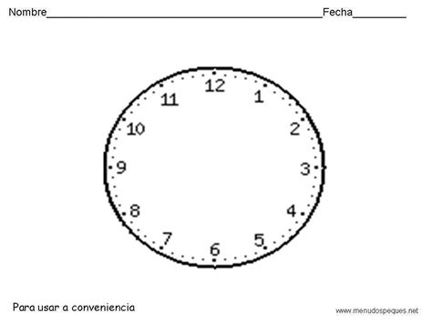 Imagen De Un Reloj Para Imprimir Imagui