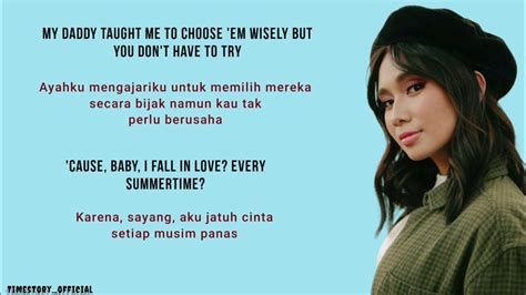 Every Summertime Niki 🇮🇩🇮🇩 Lirik Lagu Terjemahan Youtube