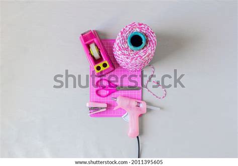 Handcrafts Scissors Glue Gun Photos and Images | Shutterstock