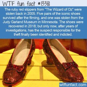 WTF Fun Fact 13381 - Ruby Slippers Theft