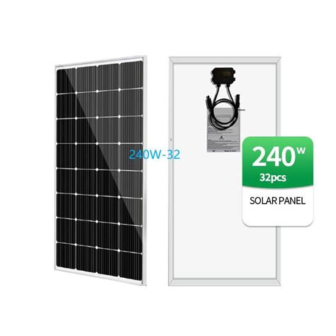 Framed 32 Layout Module Perc Half Cell 240W Monocrystalline PV Solar