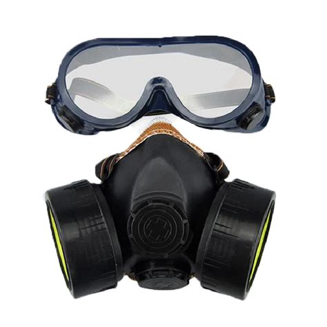 Carbon Filter Dual Gas Mask Anti Dust Paint Respirator Building Welding