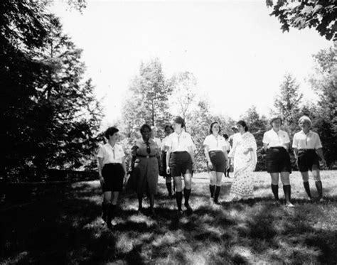 Girl Scouts Of The Usa Archival Item Girl Scouts Pose With Two