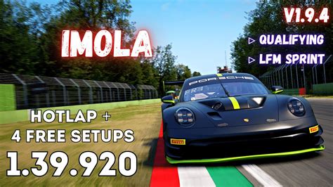 Porsche Gt R Imola Hotlap Free Setup Acc V Youtube