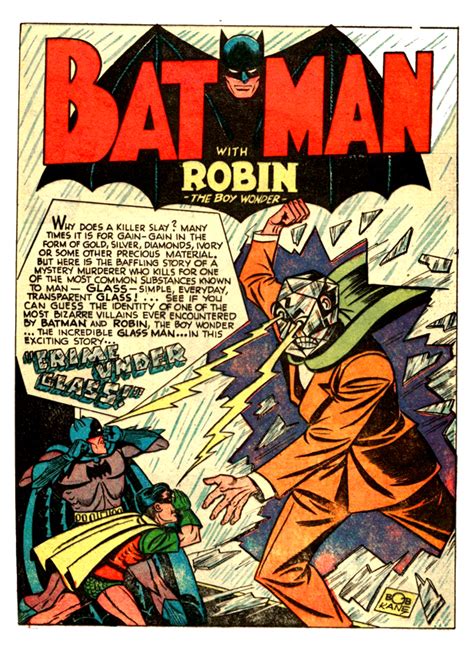 Gone And Forgotten Batman Leads An Interesting Life The Incredible Glass Man