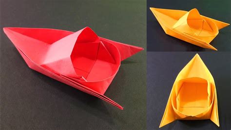 How To Make Paper Boat Very Easy Steps Diy Crafts Youtube